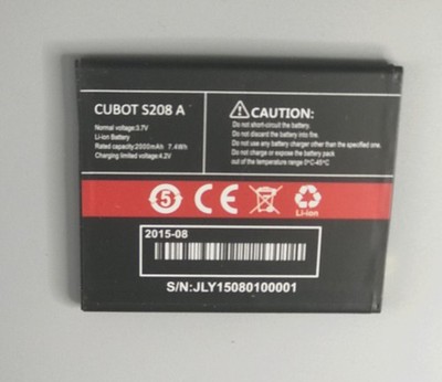 New 2000mAh 7.4Wh 3.7V Replacement Battery For CUBOT S208 A