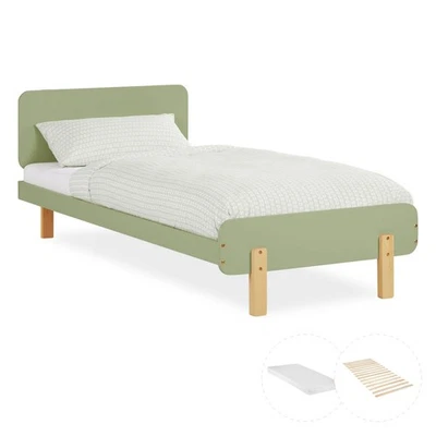 Kinderbett 90x200 Matratze Mädchen Junge Bett Holz Massiv Lattenrost Homestyle4u - Bild 1 von 4