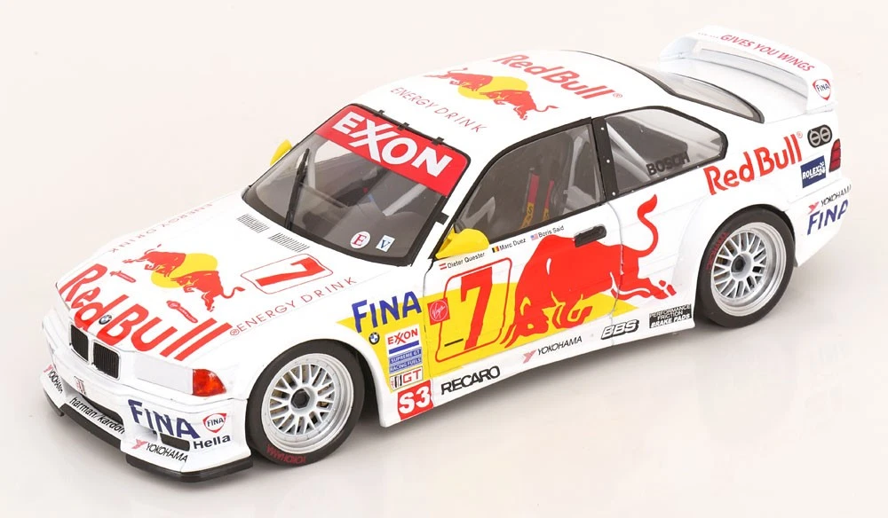 Miniature BMW M3 (E36) GTR 7 DUEZ/QUESTER/SAID/OESTREICH 24H DAYTONA 1... 1/18