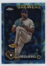 2024 Topps Chrome Update Aqua & Blue Lava Lamp Refractor /175 Elvis Peguero 0tx6
