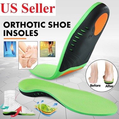 Orthotic Shoe Insoles High Arch Support Inserts for Plantar Fasciitis Flat Feet