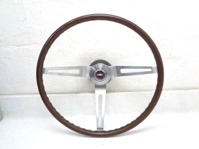 69 70 71 72 CHEVROLET CHEVELLE SS NOVA IMPALA WOOD STEERING WHEEL WCAP HUB G3D Foto 2 de 4