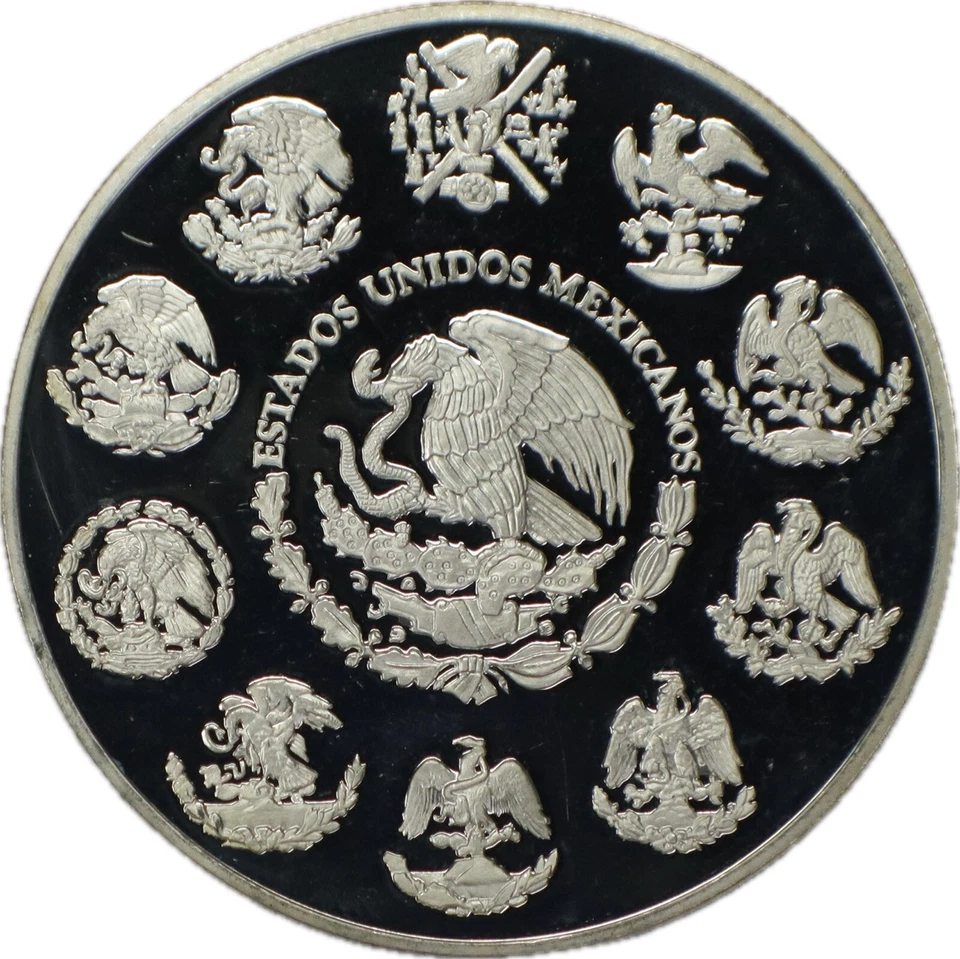 1997 Mexico 2 Onzas Libertad .999 Silver Mintage of 1,300 - Proof - Image 2 of 2