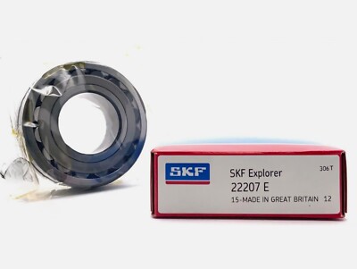 (NEW) SKF Explorer 22207-E Spherical Roller Bearings 35mm ID x 72mm OD x 23mm W
