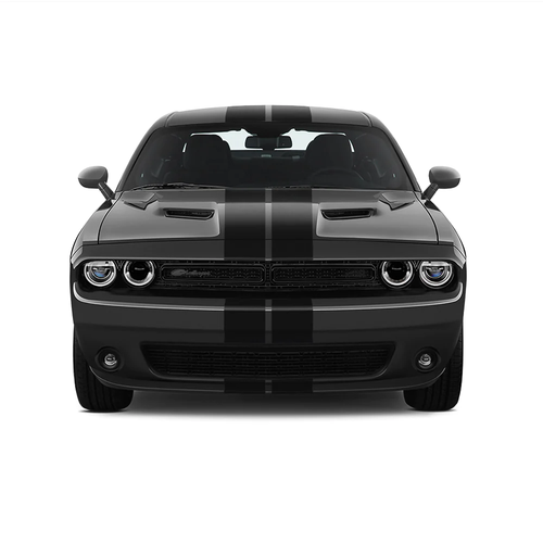 Dual 8" Racing Stripes Self Healing Vinyl fits Dodge Challenger 2008 to 2022 - Bild 11 von 17
