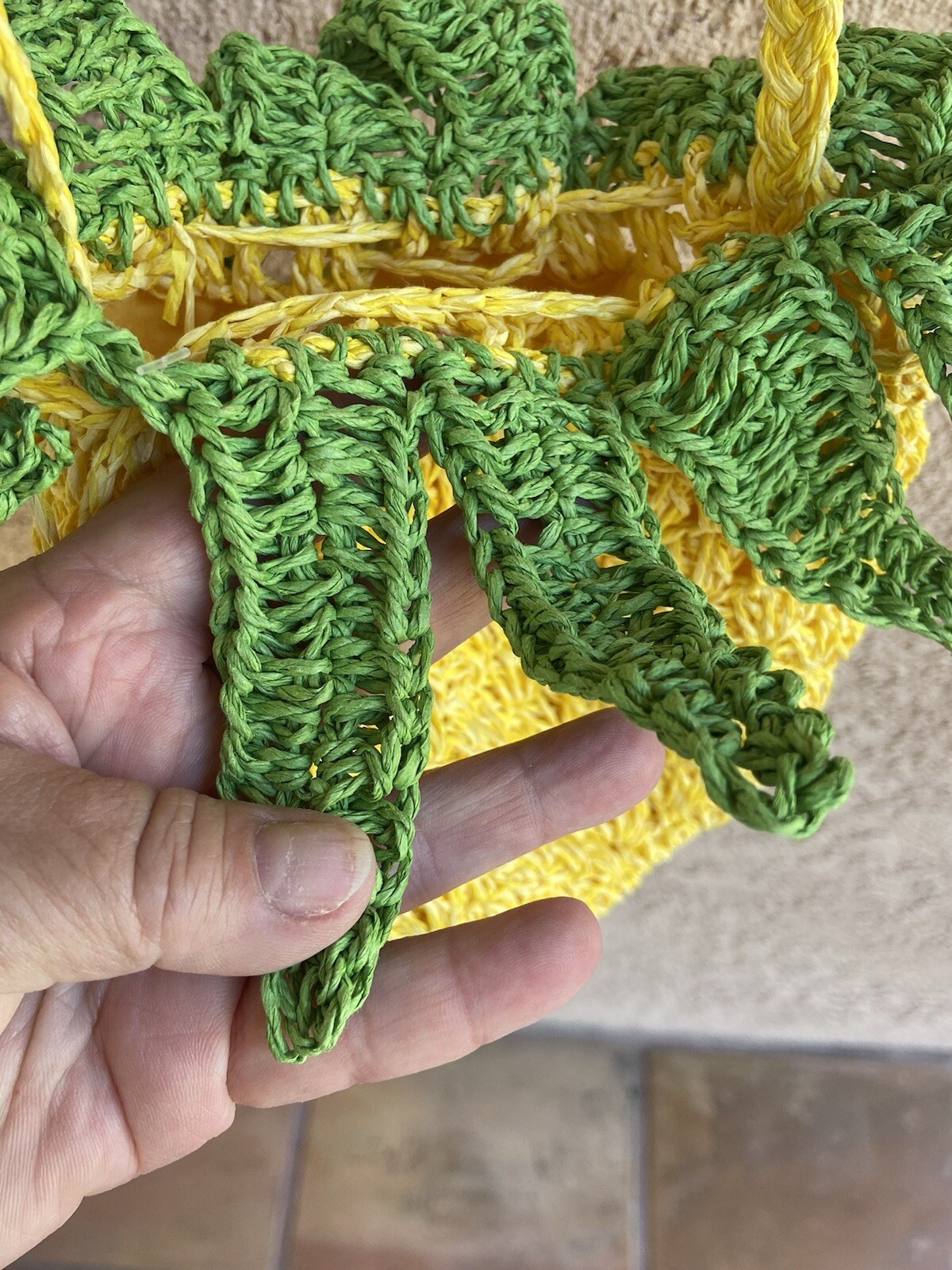 Cute pineapple Cappelli  brand drawstring Bag cro… - image 7