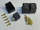 12v 30/40A 5 Pin Changeover Relays with holders and terminals 3 PACK