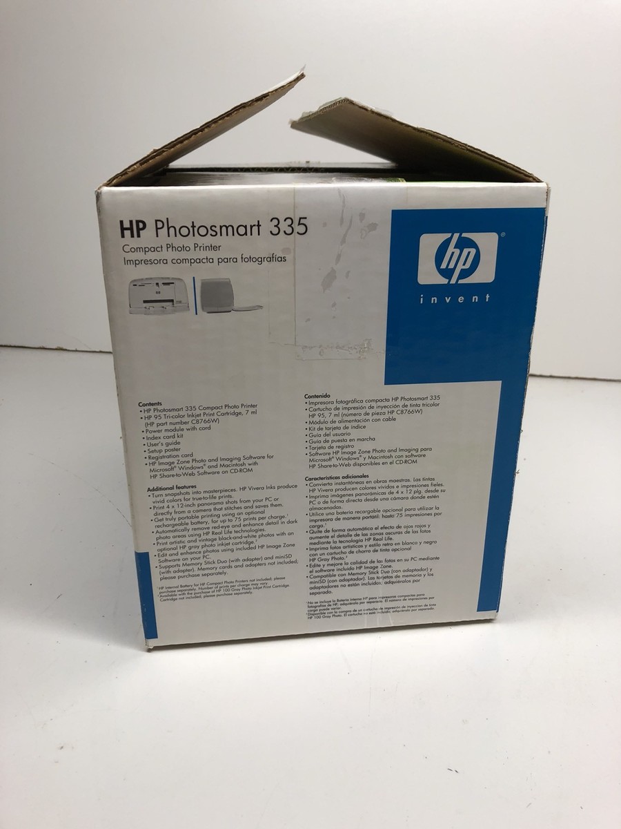 HP Photosmart 335 Printer In Box New Read Notes | eBay