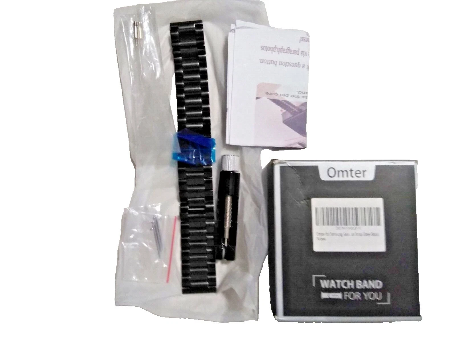 Reloj de pulsera de acero inoxidable Negro Samsung Bandas