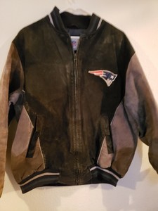 New England Patriots Leather Jacket Size Large Ebay
