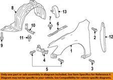 MAZDA OEM 14-21 6 Fender Fender Components-Fender Front Bracket GHP952240D