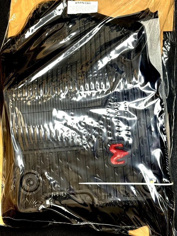 NEW OEM MOPAR 2019 2024 RAM 1500 Rebel  TRX  Front Floor Mat RED LOG 6rn602x7ac - Image 4 of 4