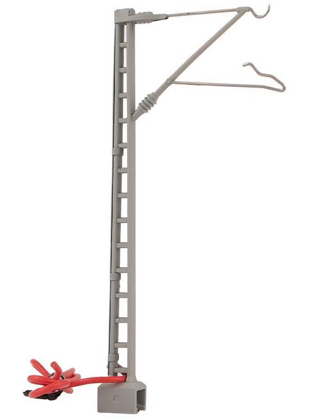 HORNBY HHC8037A Palo per catenaria con fili per collegamento elettrico, grigio,