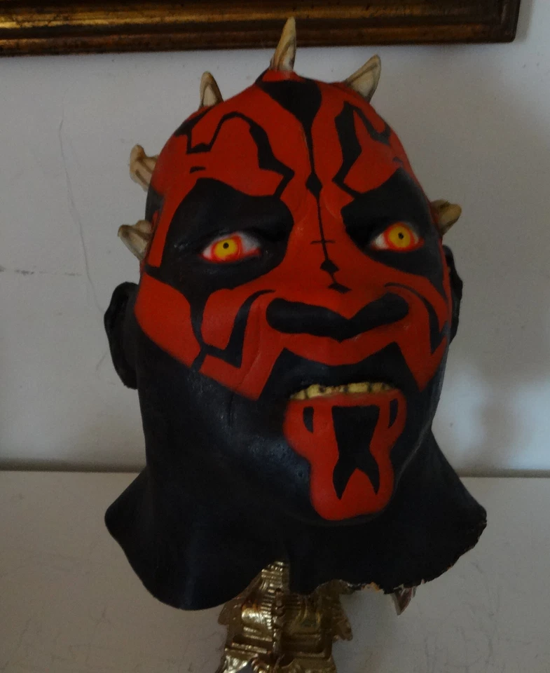 1999 Star Wars Darth Maul Deluxe Evil Don Post Studio Mask Latex Halloween w Tag - Image 2 of 4