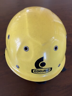 EDELRID ULTRALIGHT ROCK CLIMBING CAVING HELMET 55-61cm  YELLOW