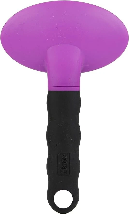 Cepillo liso Hartz Groomer's Best Deshedding para perros, negro/violeta Foto 2 de 4