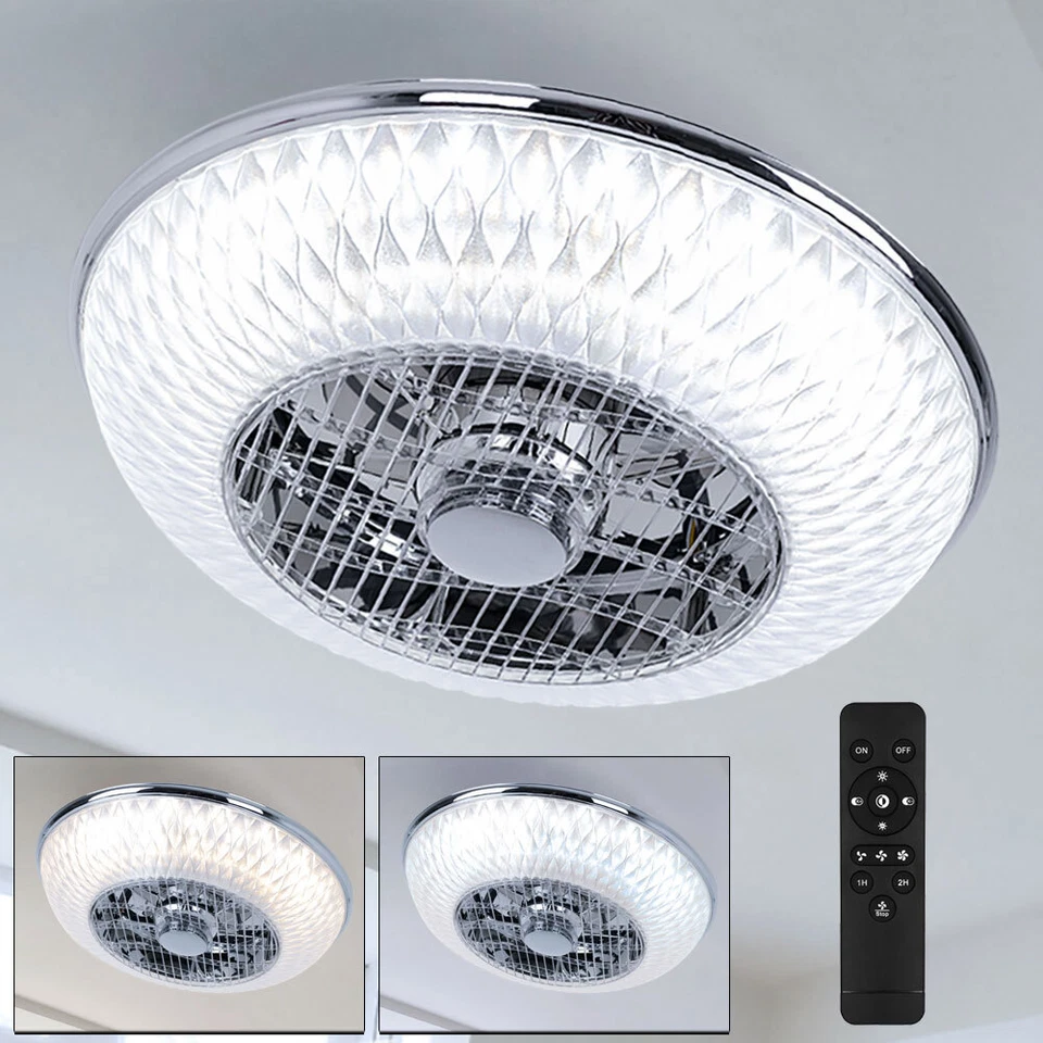 Deckenventilator Deckenlampe Fernbedienung LED Leuchte CCT Lüfter Schlafzimmer - Bild 3 von 4