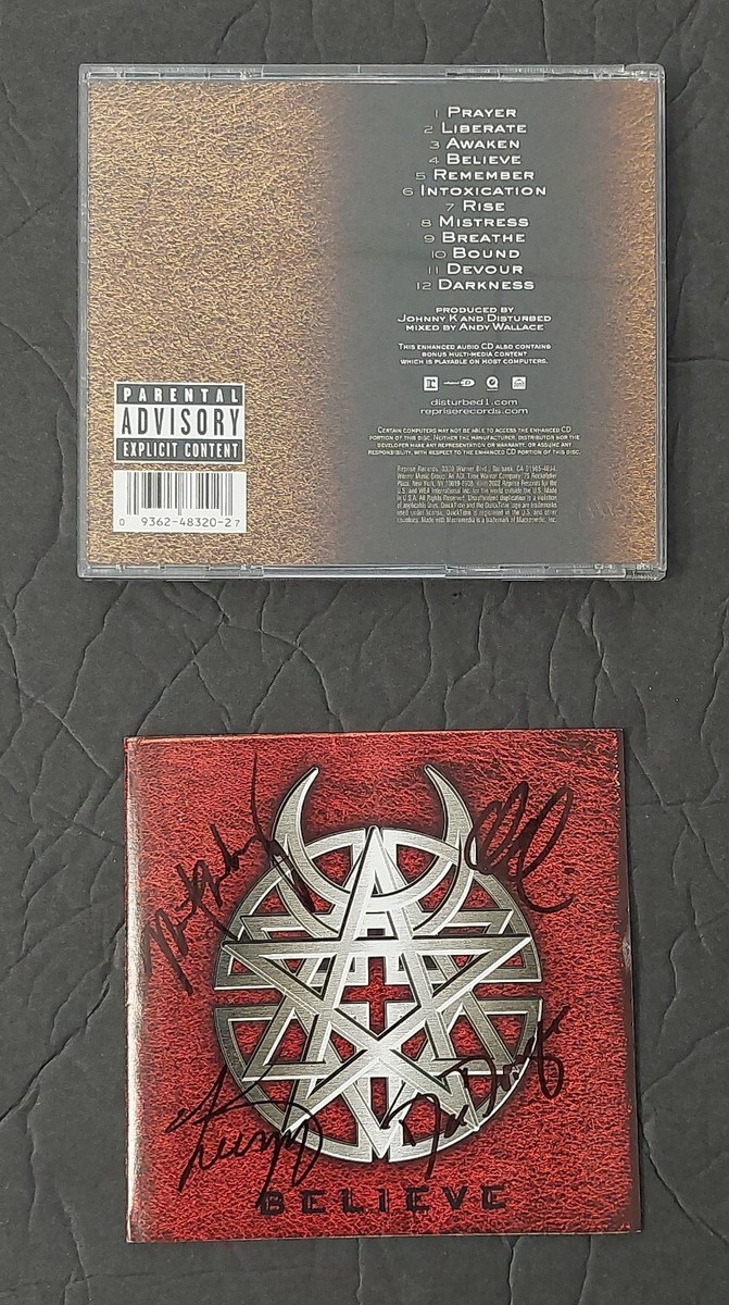 Disturbed Believe サイン入り CD ピック付き Disturbed Believe サイン入り CD ピック付き