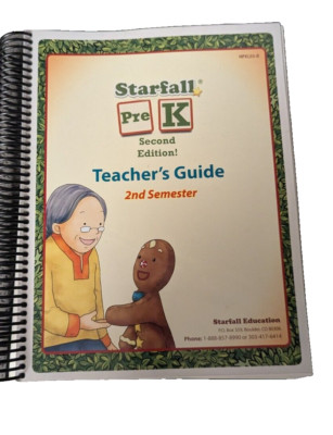 2020 STARFALL Pre K 2nd Semester 2nd Edition Teacher's Guide