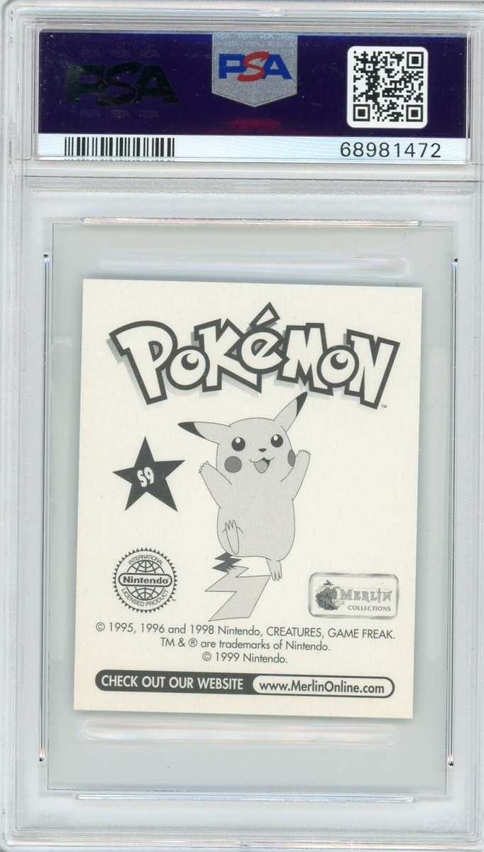 1999 Merlin Pokemon Album Stickers Silver Prism Paras #S9 PSA 8 | eBay