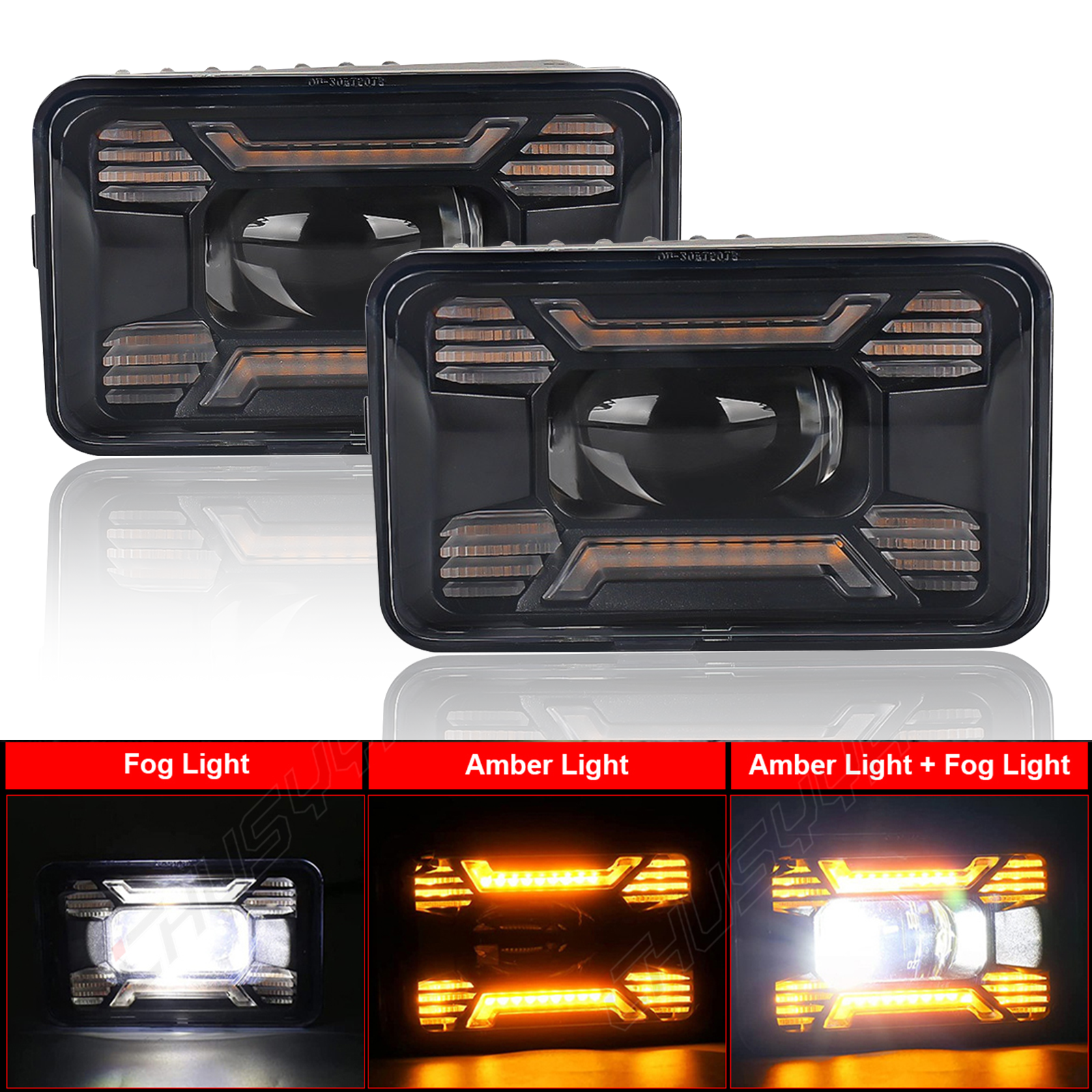 For 2015-2020 F150 2017-2018 Ford F250 Super Duty LED Fog Lights Bumper DRL Lamp