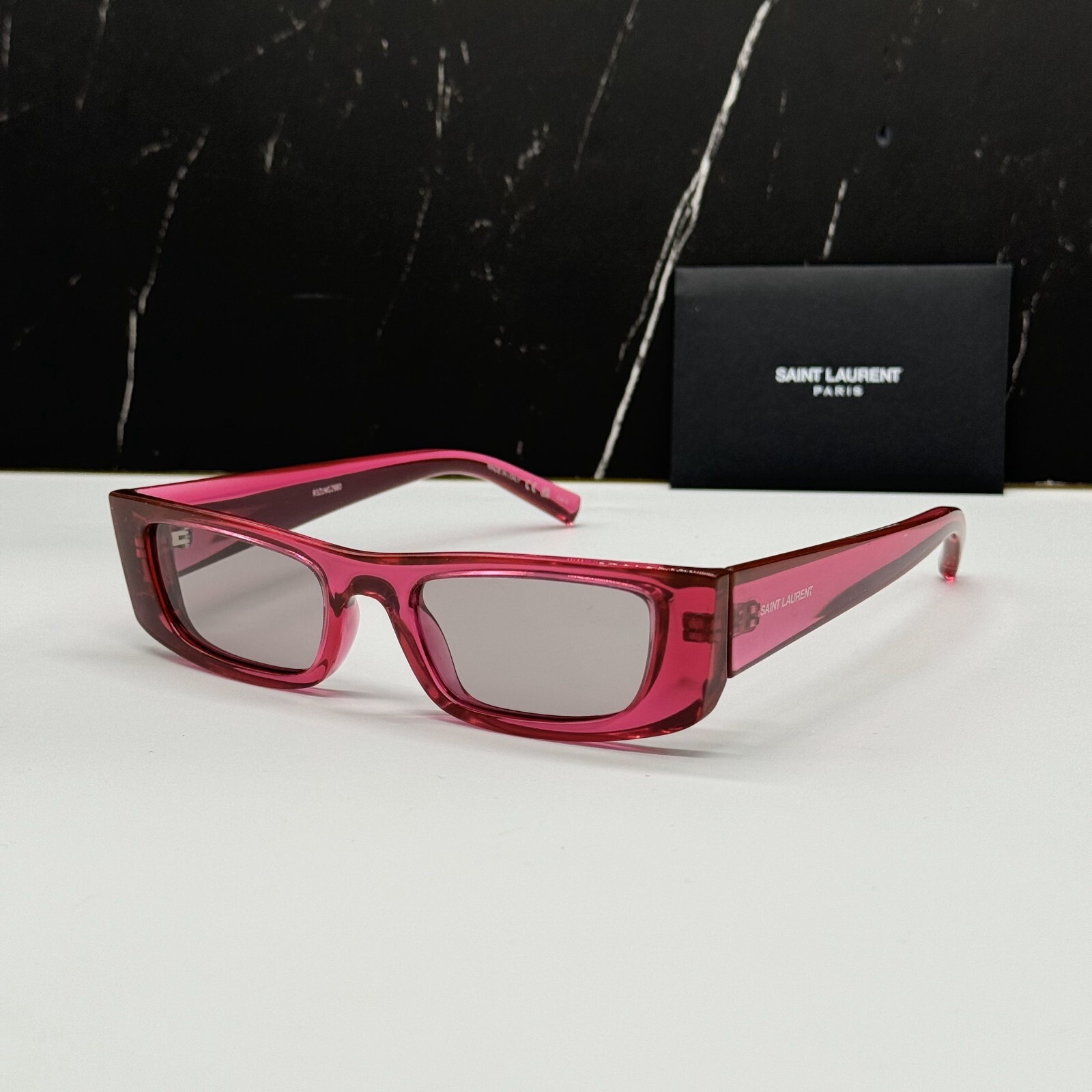 NUOVI OCCHIALI DA SOLE SL553 003 SAINT LAURENT ROSA VIOLA UNISEX SL 553 SAINT LAURENT