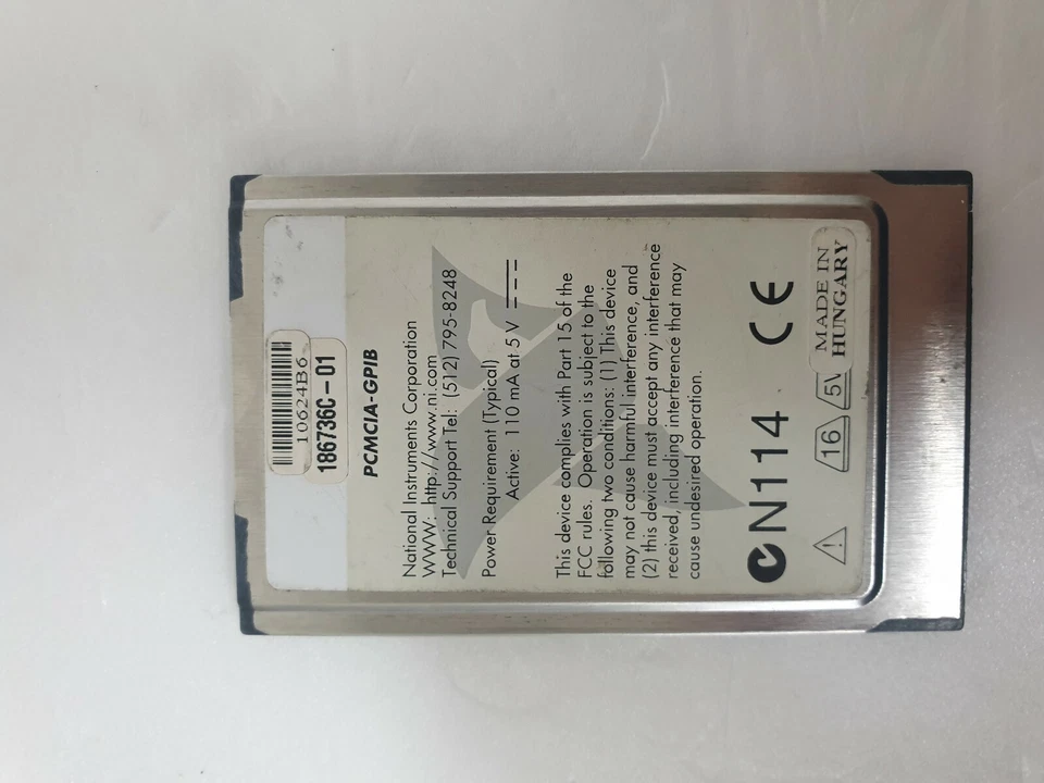  " Tested " NI PCMCIA-GPIB _186736C-01 w/NI GPIB CABLE - Image 3 of 4