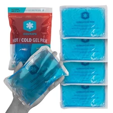 ICEWRAPS 5X7 REUSABLE MULTIPURPOSE HOT/COLD GEL PACK, 4 PACK - NEW