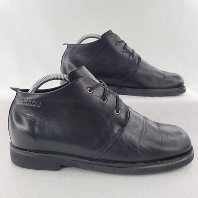 Naot Boots Mens 40 (See Details)Copeland Ankle Chukka Casual Black Leather Lace NAOT Boots Mens 42 Black Smooth Leather Chukka Ankle Lace Up  main image 3