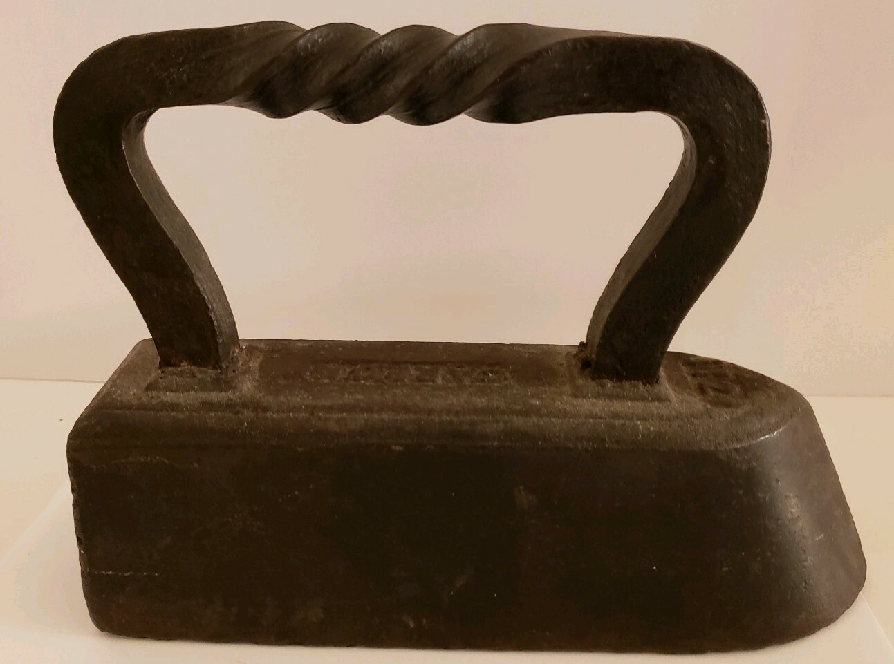 Antique 1800's Carron 12 Tailor's Goose Cast Iron Victorian Sad Iron