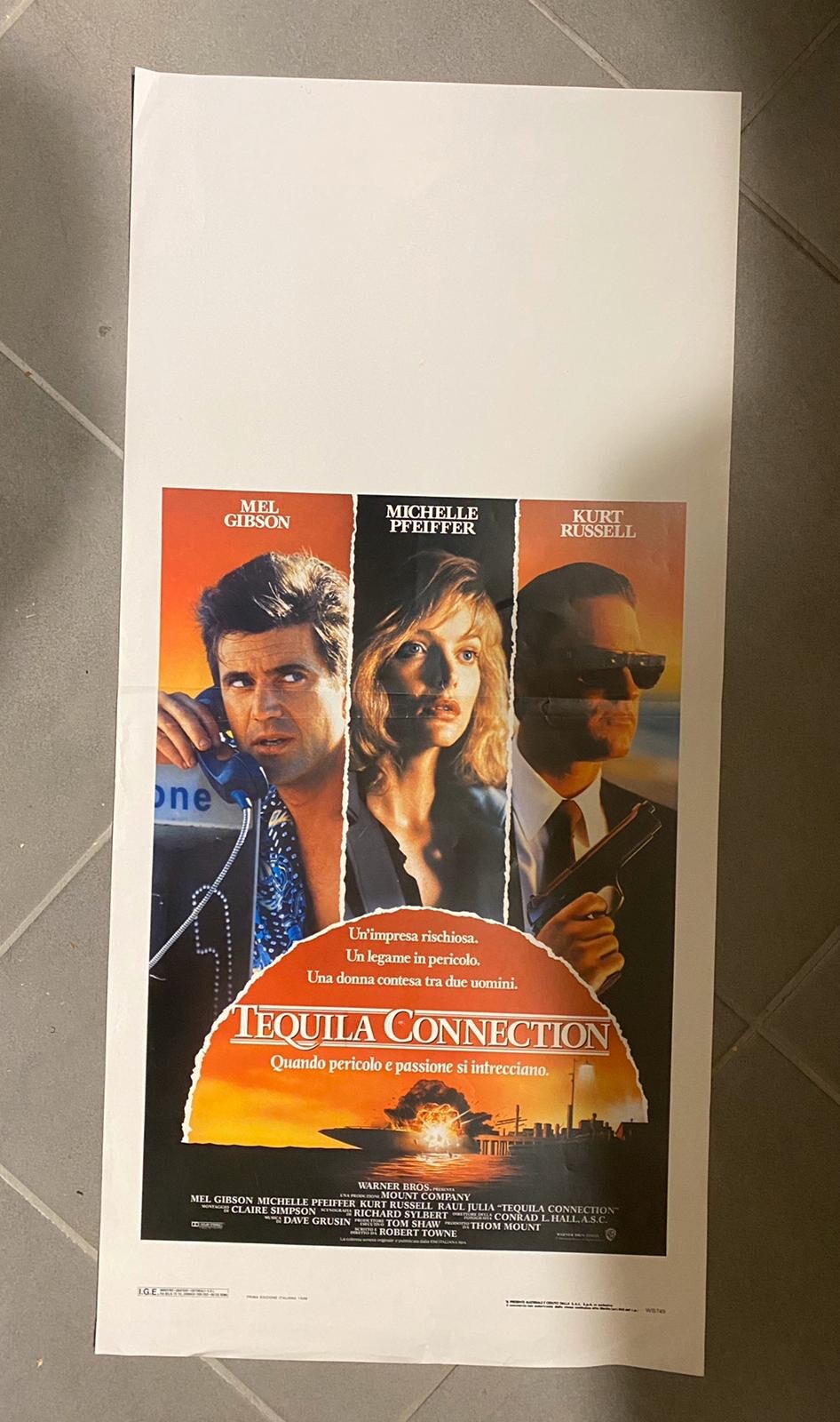 Locandina originale film Tequila Connection (1988) - Regia di Robert Towne