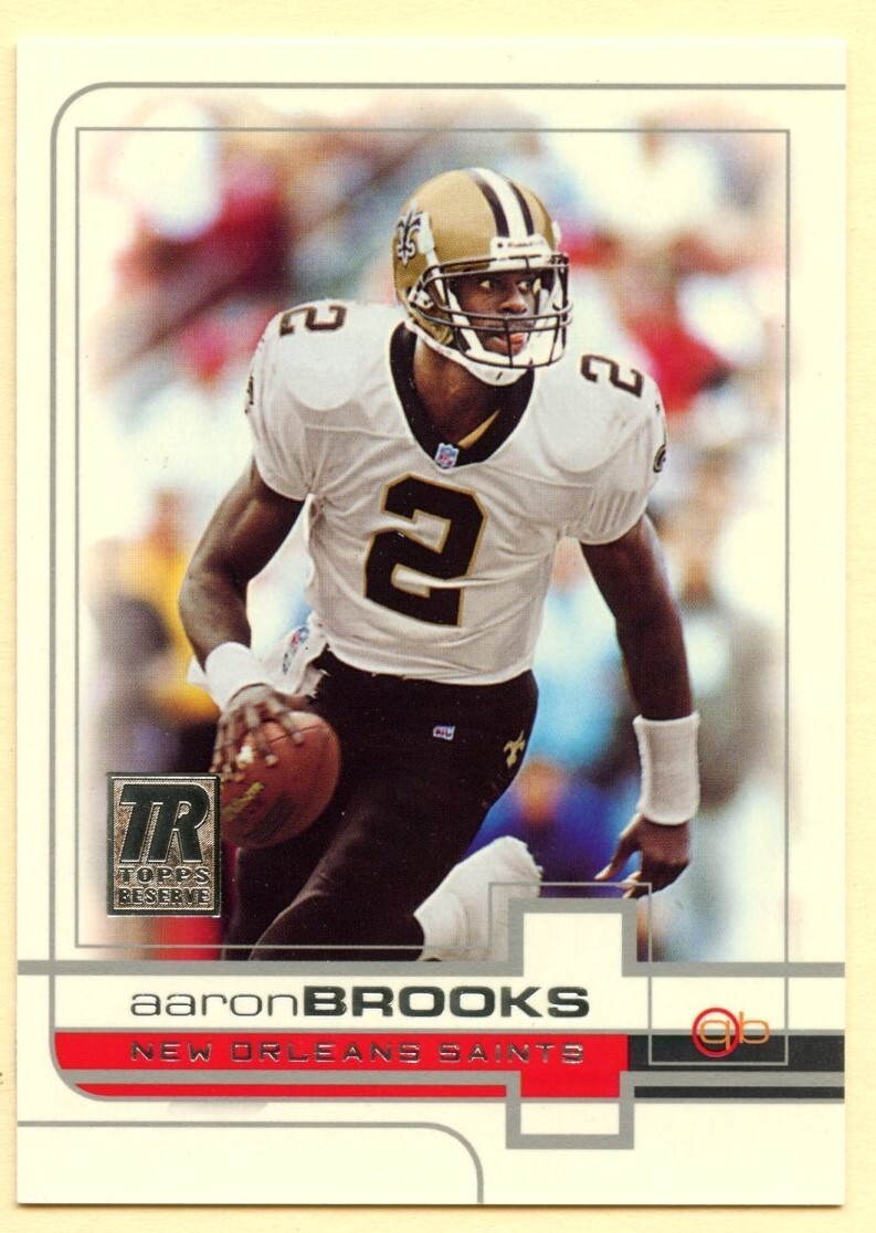 2002 Topps Reserve Aaron Brooks football card #33 New Orleans Saints