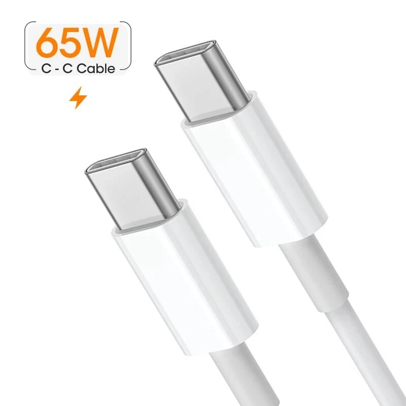 USB C To USB C Fast Charger PD 65W Type C Phone For iPad Macbook Laptop Samsung - Image 2 of 4