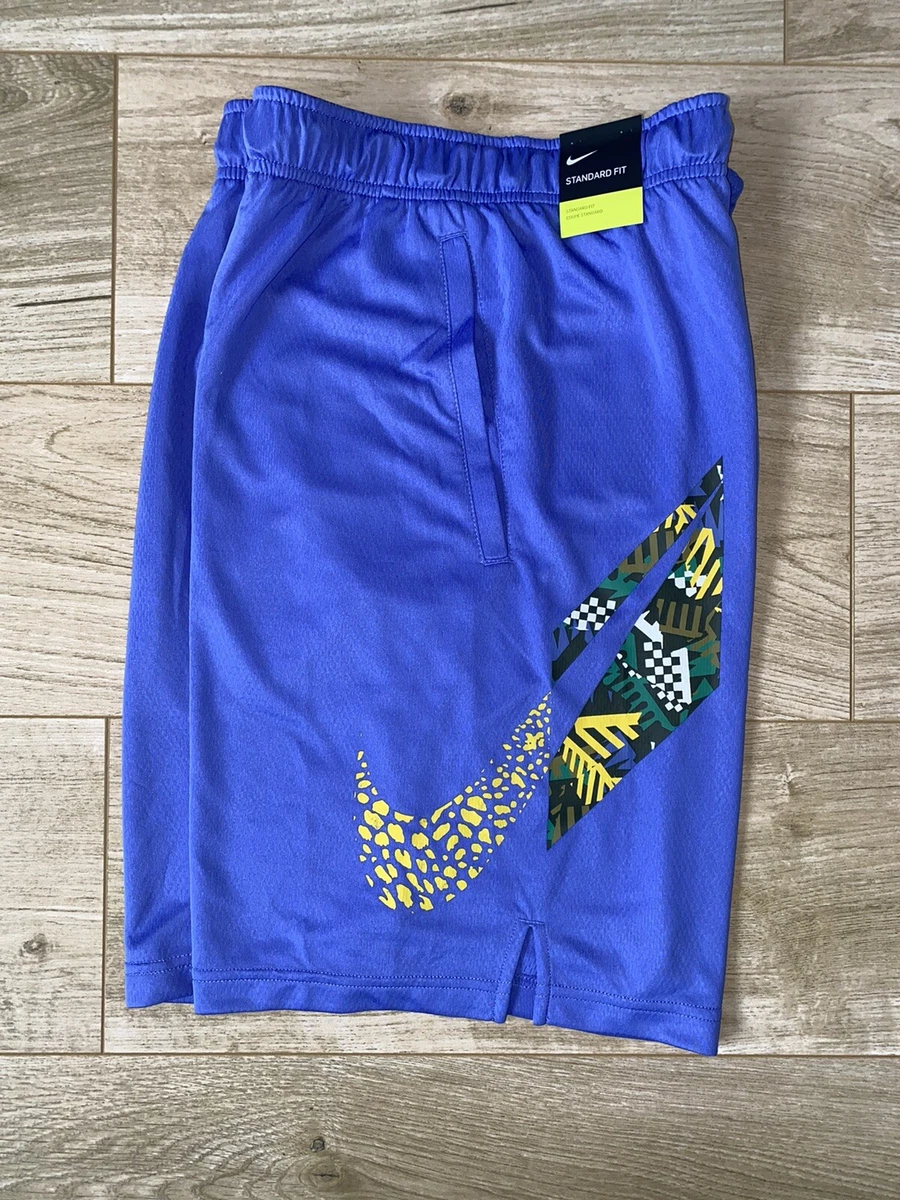 blue and purple nike shorts