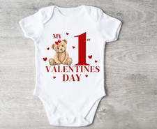My First Valentine Day Baby - Bodysuit Baby Outfit 0-3 Months
