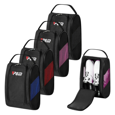 Nylon Golf Shoe Bag Portable Breathable Large Capacity Shoes Storage Bags Case