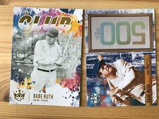 Lot (2) Diamond Kings BABE RUTH Inserts: 2021 The Club #TC-1 & 2018 #500-BR