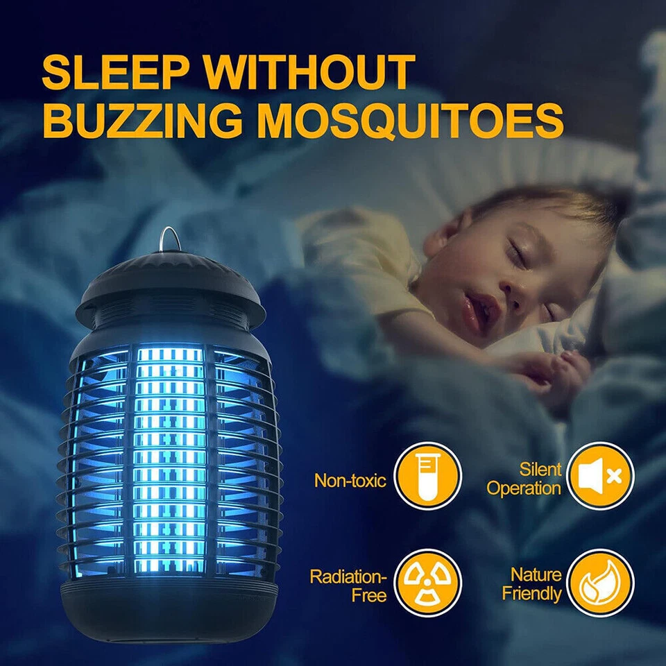 Bug Zapper 4300V Electronic Mosquito Zapper for Outdoor and Indoor Waterproof US - Image 2 of 4