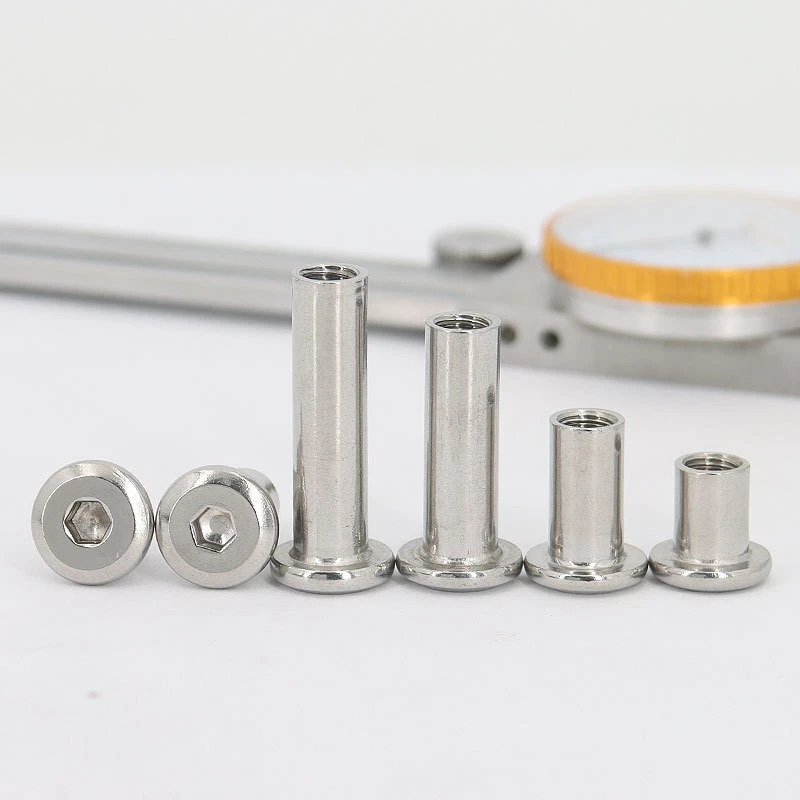 M3 M4 M5 M10 Edelstahl 304 Allen flachen Hülsenmutter Möbelmutter Innensechskant - Bild 2 von 4