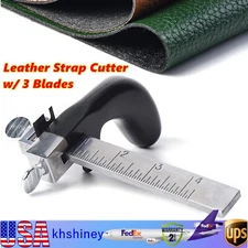 Leather Strap Cutter Splitter Machine Leather Belt Strip Cutting Skiver Tool USA