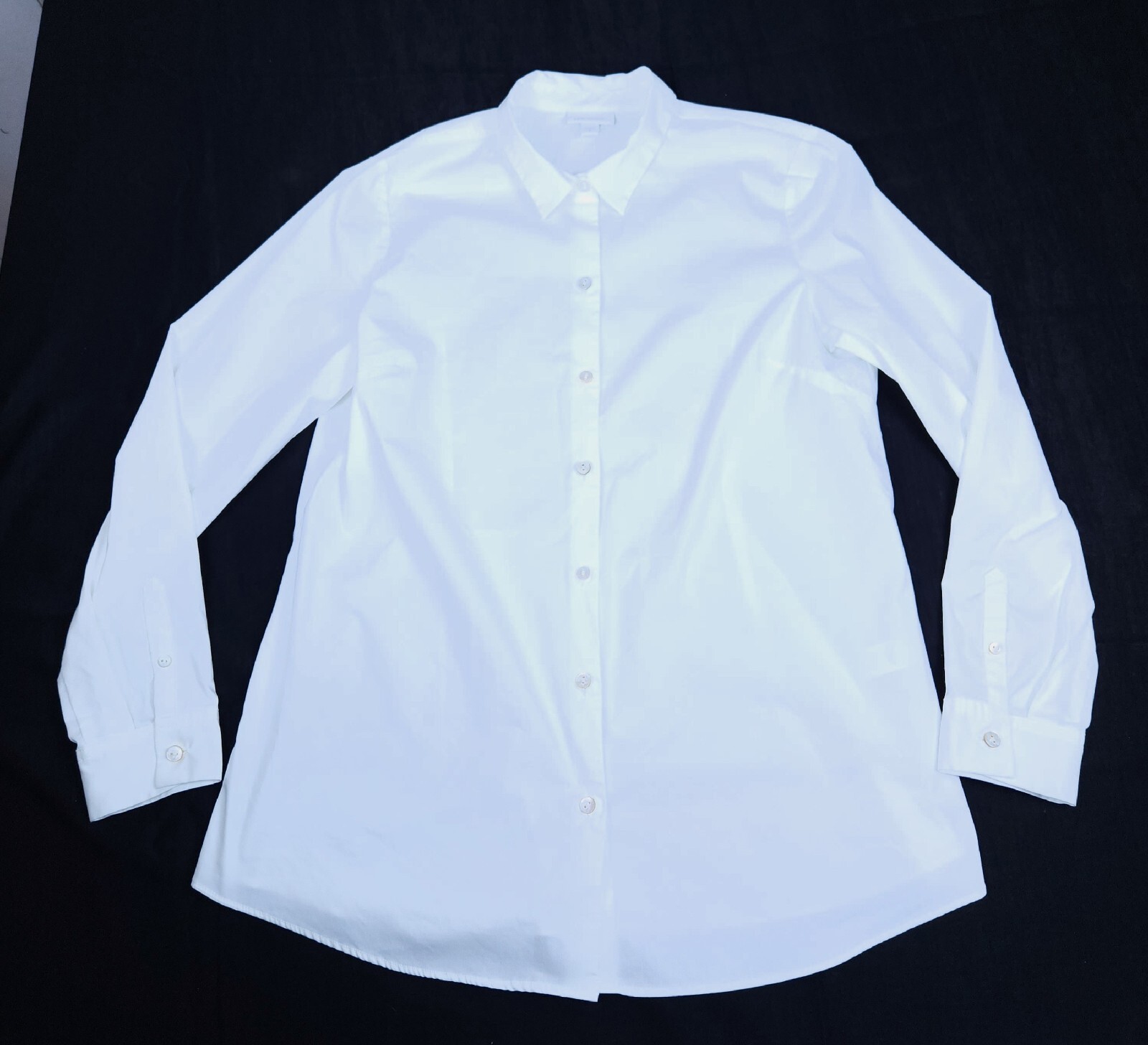 J Jill White Shirt Collection Medium Button Up Top Sh… Gem