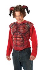 Devil Demon Horns with Teeth Costume Accessory