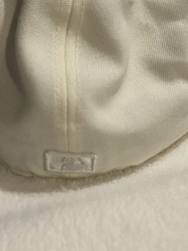 OFFICIAL WASHINGTON DC NATIONALS MLB NEW ERA 59FIFTY FITTED 7 5/8 WHITE HAT - Image 4 of 4