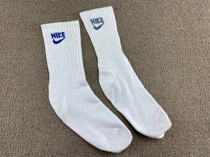 blue and white nike socks