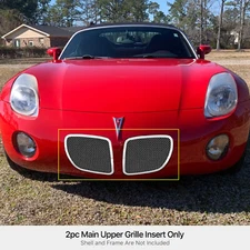 Fits 2006-2008 Pontiac Solstice Stainless Mesh Main Upper Grille Insert