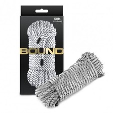 Bound Silver Bondage Rope - 50 ft