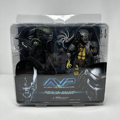 NECA Alien vs Predator 7-inch Celtic vs Grid Alien Rivalry Reborn - Damaged Box