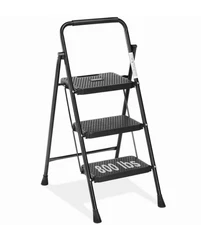 Gianna 3 Step Ladder, Step Stool for Adults,3 Step Ladder Folding Step Stool