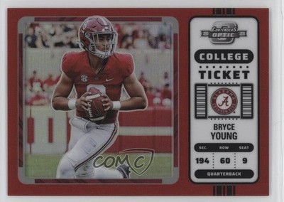 2023 Panini Chronicles Draft Picks Red Prizm /149 Bryce Young #1 Rookie RC 1q03