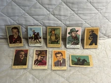 LOT OF 9 VINTAGE 1960's Dutch Gum Audie Murphy cards- vg PLEASE READ INFO